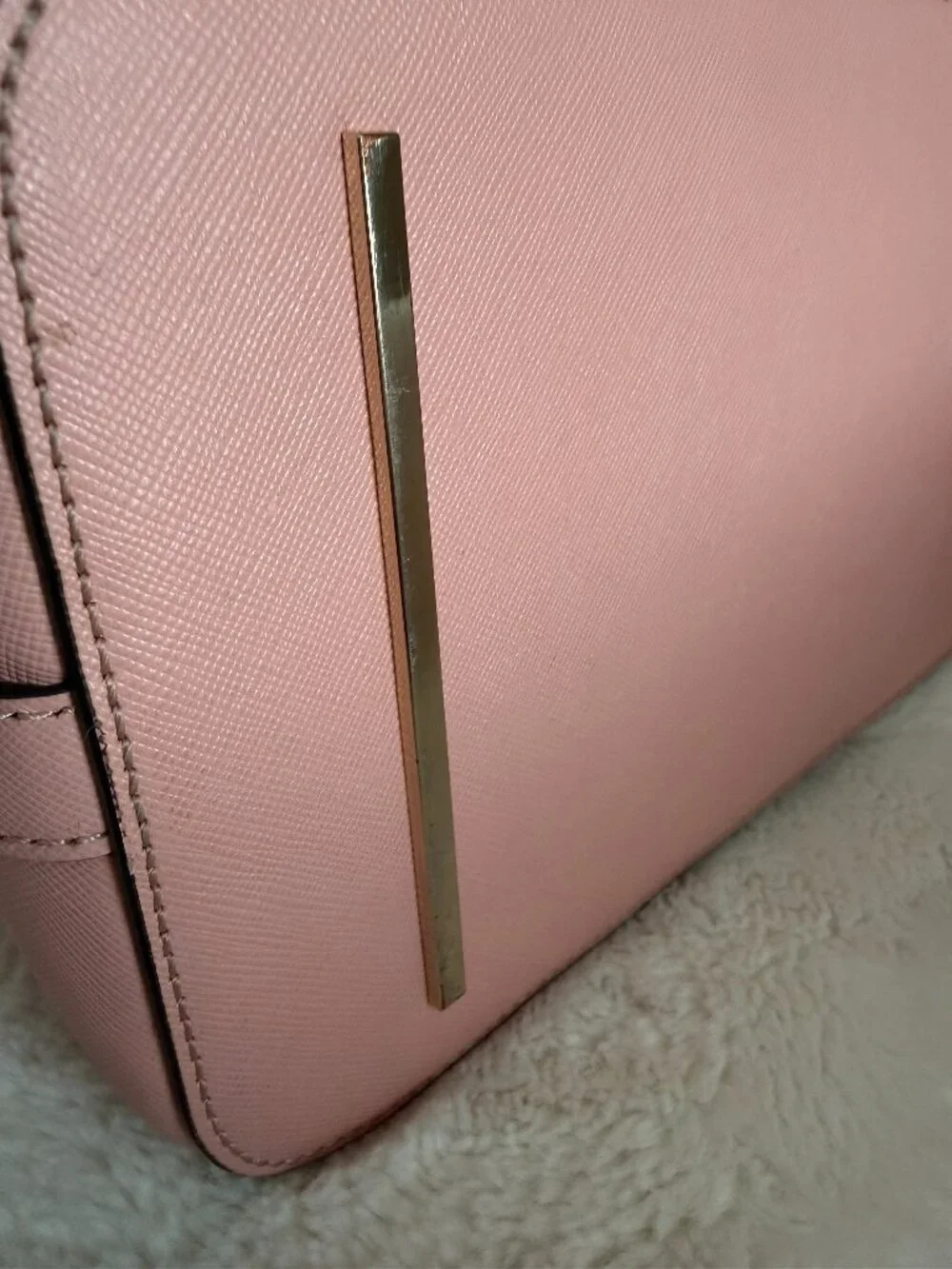 Tory Burch Robinson Open Dome Pink Leather Satchel Bag - Picture 10 of 16